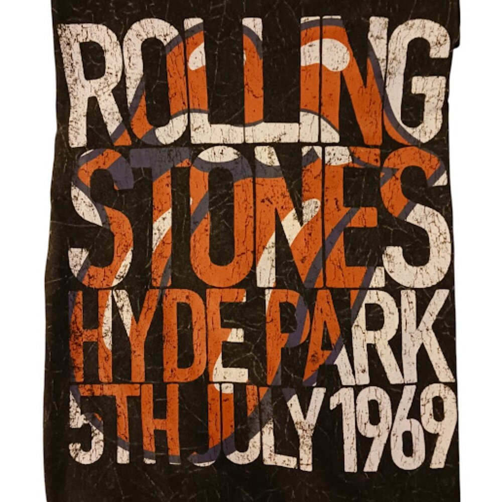 Rolling Stones, T-Shirt, Hyde Park 5th July 1969, Size Large, Black - Picture 2 of 7